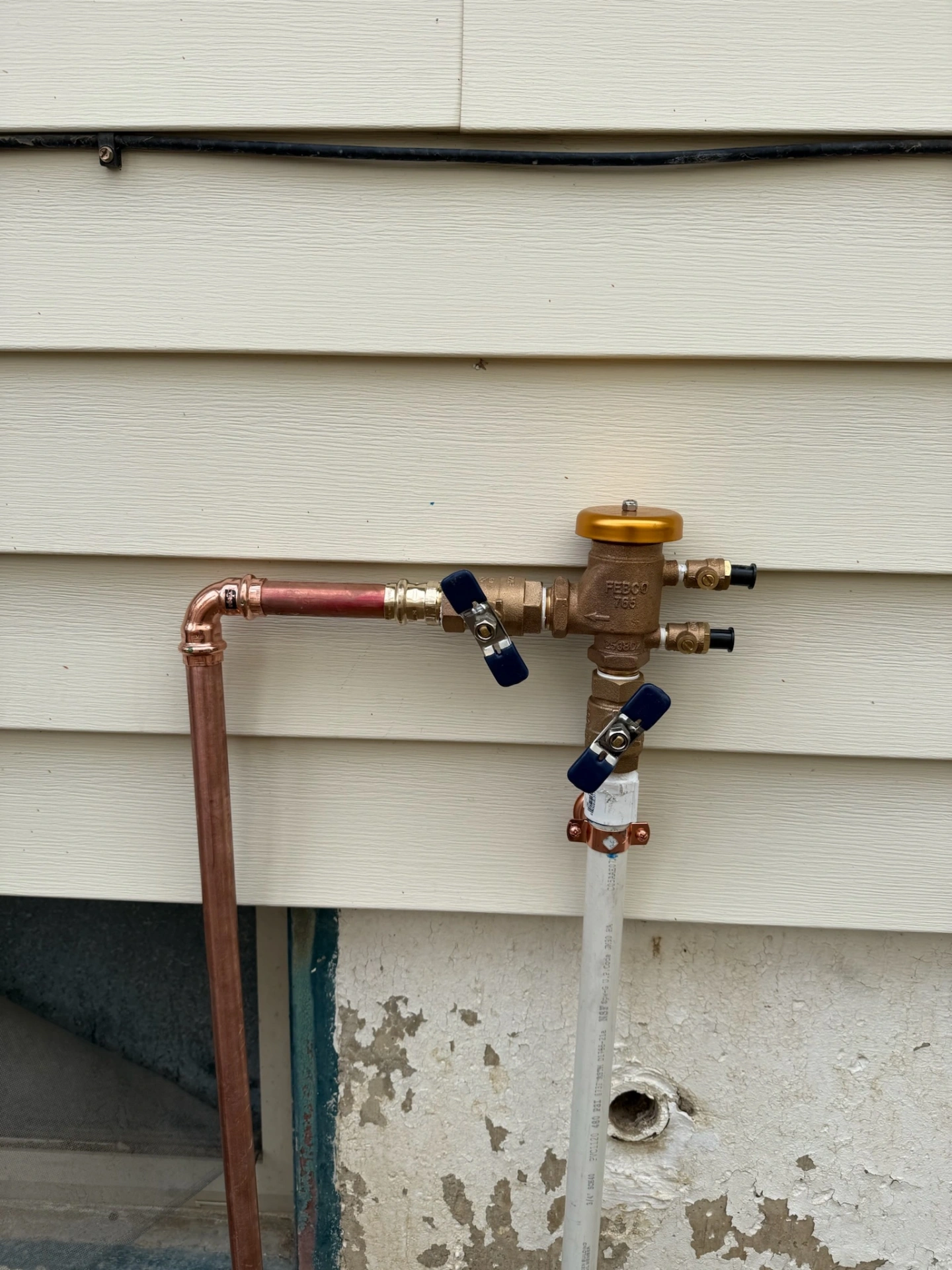 Backflow preventer installation